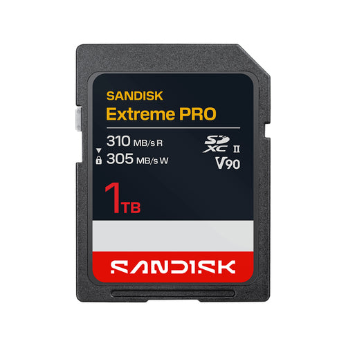SanDisk Extreme Pro SDXC 1 TB – UHS-II, V90, 310 MB/s Lesen