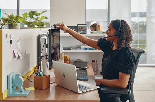 Poly Blackwire 3225 Office-Headset – Over-Ear, Stereo, Kabelgebunden, 3,5 mm Klinke + USB-C, Schwarz