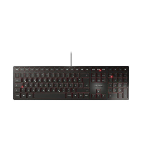 CHERRY KC 6000 SLIM – Tastatur, kabelgebunden (USB), Nordisch-Layout – für Windows