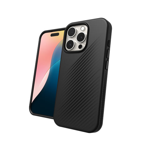 ZAGG Backcover Luxe – für Apple iPhone 16 Pro – schwarz