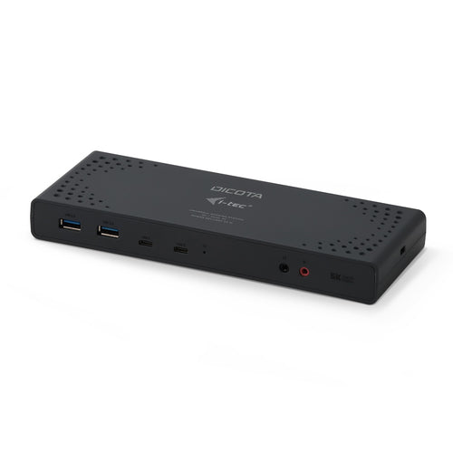 DICOTA D31952-CH Dockingstation – USB-C, 2× DP, 2× HDMI, 2× USB-C, GbE, 3,5 mm Audio, für Windows/Mac/Linux