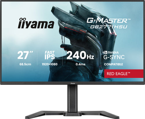 iiyama GB2771HSU-B1 – Monitor, 27", IPS, 240 Hz, Adaptive Sync, G-SYNC