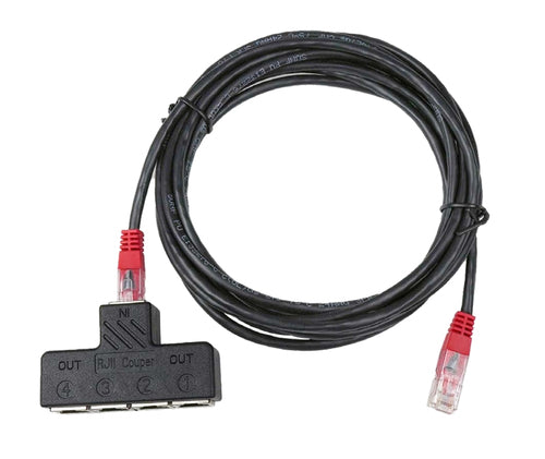 Vertiv Sensorport-Splitter – 4× RJ‑12, 3 m Kabel