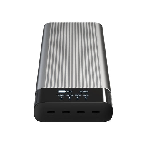 HYPER HJ245B Powerbank 27'000 mAh – 100 W PD, Silber