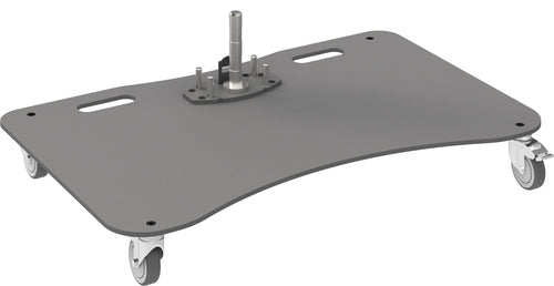SmartMetals TV-Wagen – bis 65 kg, mit Rollen – 063.1510, Grau