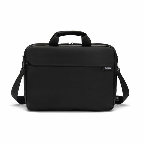 DICOTA Top Traveller ONE Notebook-Tasche bis 16" – Abnehmbarer Schultergurt, Aus Recyceltem PET – Schwarz
