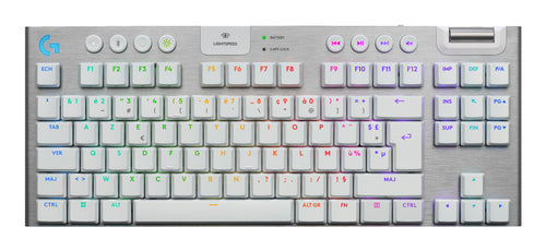 Logitech G G915 X LIGHTSPEED – Tastatur TKL – Mechanisch – Bluetooth & 2,4 GHz – RGB – AZERTY (FR) – Weiss