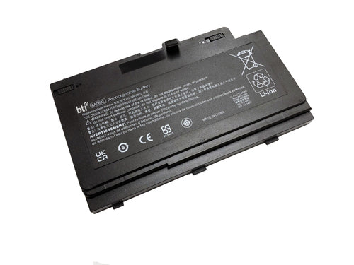 BTI Notebook-Akku – für HP ZBook 17 G3 – 96 Wh, 11,4 V (6 Zellen) – Schwarz