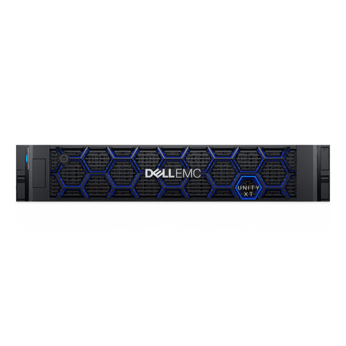 DELL EMC Unity 480 – 25-Bay Rack 2U SAN – Intel, 32 Kerne, 1,8 GHz, 10GbE, 8×SFP, 6 TB SSD vorinstalliert, für