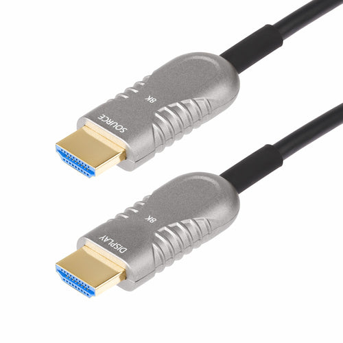 StarTech.com HDMI Kabel HDMI 2.1 8K 60 Hz – 9,1 m – AOC, HDR – Schwarz/Silber
