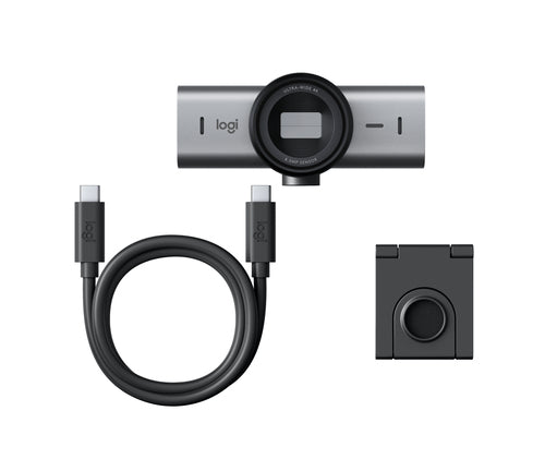 Logitech Brio Webcam – 4K Ultra HD, 30 fps, Autofokus, USB-C, Sichtschutz – Graphit