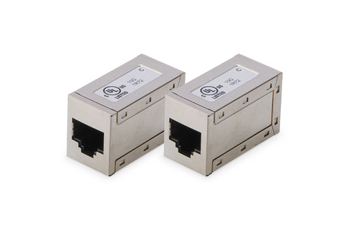 Digitus RJ-45 (Buchse) auf RJ-45 (Buchse) Adapter, Cat 6, 1 Gbit/s Ethernet, geschirmt, Metallgehäuse