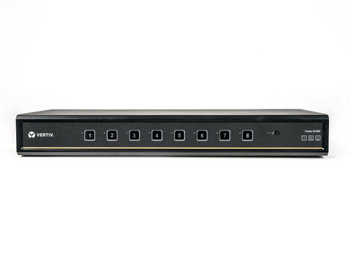 Vertiv SC985DPH-400 – 8-Port DP/HDMI KVM-Switch, Dual-View – 4K/60 Hz, USB 2.0-Hub, Audio