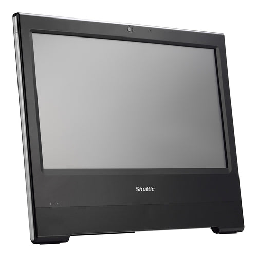 Shuttle X50V8 15,6" POS All-in-One – HD Touch, Intel Celeron 5205U, 4 GB RAM, 120 GB SSD, ohne OS, Schwarz