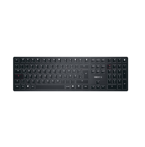 CHERRY Keyboard KW X ULP Wireless [DE] schwarz BT Mechanisch, Akku, Full-Key-Rollover, Multi-Device
