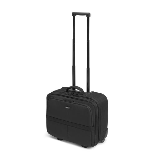 DICOTA Notebook-Tasche für Notebooks bis 15,6" – mit 2 Rollen, verschliessbar – Schwarz