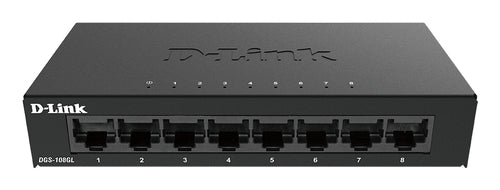 D-Link DGS-108GL/E – Unmanaged Switch – 8× 1G, Desktop