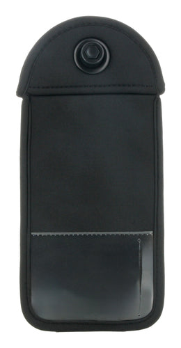 Mobilis Pouch/Umhängetasche – für Smartphones bis 7", Neopren, Schwarz, abschliessbar, Anti-Strahlung