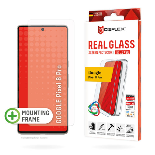 E.V.I. Backcover – für Google Pixel 8 Pro, Glas+TPU, Transparent, Displayschutz