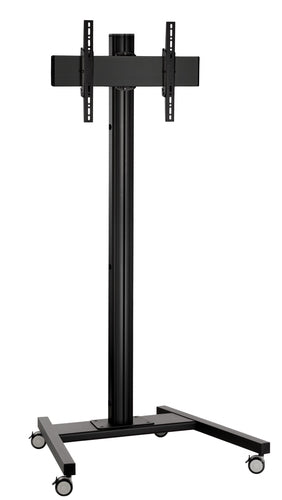 Vogel's T 1822B – Monitorhalterung, Standfuss, VESA 200 × 200 mm, Trolley, einmastig, schwarz