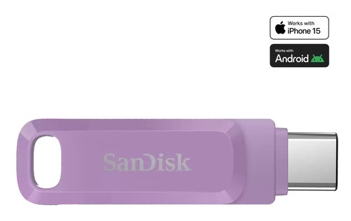 SanDisk Ultra Dual Drive Go USB-Stick – 512 GB, USB-C, Lavendel