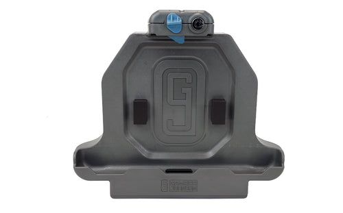 Gamber-Johnson Fahrzeug-Dock für Zebra ET51/56 – VESA 75×75, stossfest (MIL‑STD 810G) – Grau