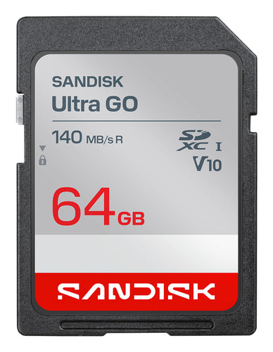 SanDisk Ultra GO SDXC 64 GB – UHS-I, Klasse 10, U1, V10, 140 MB/s Lesen
