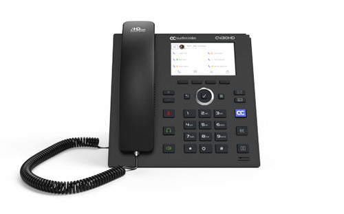 AudioCodes C430HD – IP-Telefon, Gigabit, PoE, für Microsoft Teams, schwarz