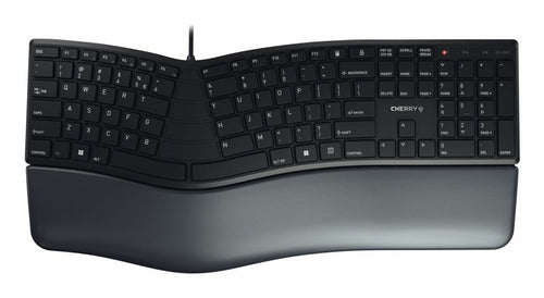 CHERRY KC 4500 ERGO – Tastatur, kabelgebunden (USB), BE-Layout (BE), Fullsize (mit Ziffernblock) – für Windows