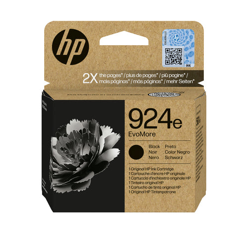 HP Tintenpatrone 924E (EVOMORE), Schwarz, Original – für verschiedene Modelle
