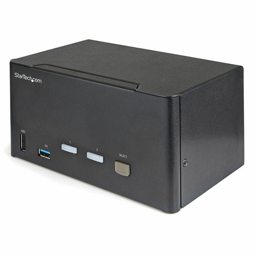 StarTech.com 2-Port DP KVM-Switch – 4K/60 Hz, USB 3.0-Hub, Audio