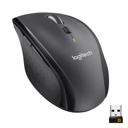 Logitech Marathon M705 – Maus – Kabellos (2,4 GHz), 1000 DPI, rechts, Anthrazit