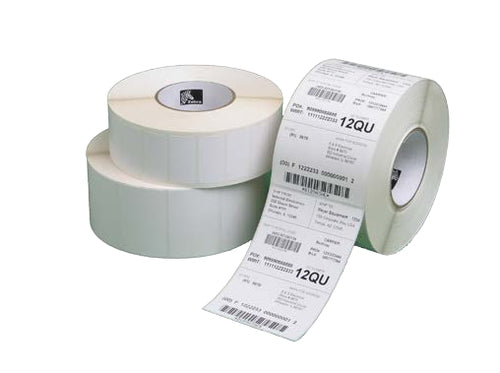 Zebra Druckeretiketten, 76 mm × 51 mm, weiss, Papier, permanent, 16 Rollen