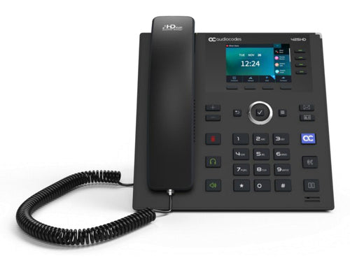 AudioCodes SFB 445HD – IP-Telefon, BT, Gigabit, PoE, Schwarz