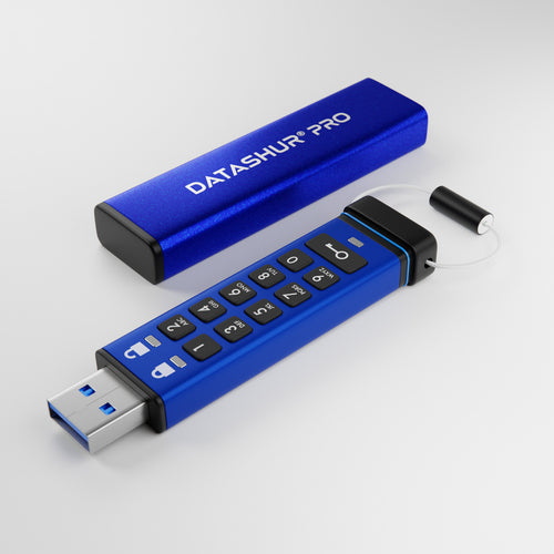 iStorage datAshur Pro USB3 – 8 GB, USB-A 3.2 Gen 1, 256-Bit AES-XTS, FIPS 140-2 Level 3, IP57