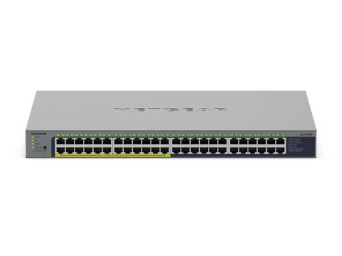 NETGEAR GS748PP – Unmanaged Switch – 48× 1G, PoE, PoE-Budget 380 W, 19"