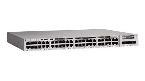 Cisco C9200-48PL-E – Verwalteter L3 Switch – 48× 10G, PoE+, PoE Budget 370 W, 19", 1U
