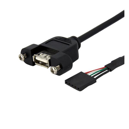 StarTech.com USB-A Verlängerungskabel (Buchse auf Buchse) – USB 2.0 (480 Mbit/s) – 0,3 m – Schwarz