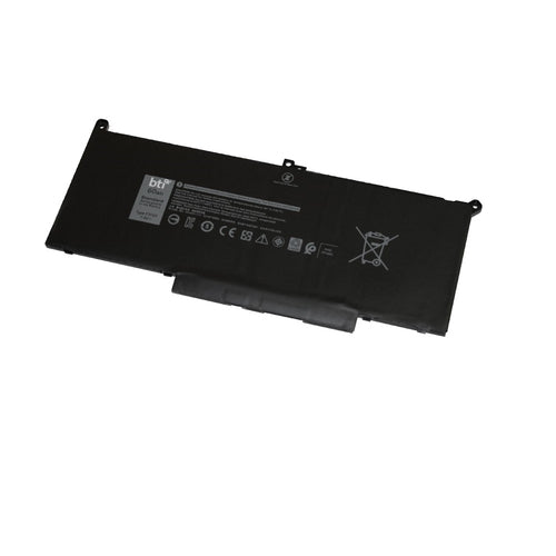 BTI Notebook-Akku – für Dell Latitude 7280 – 60 Wh, 7,6 V (4 Zellen) – Schwarz