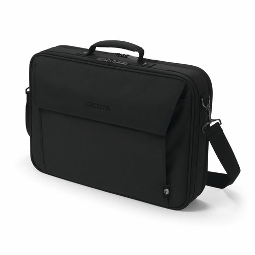 DICOTA Notebook-Tasche bis 17,3" – Trolley-Band, abnehmbarer Schultergurt – Schwarz