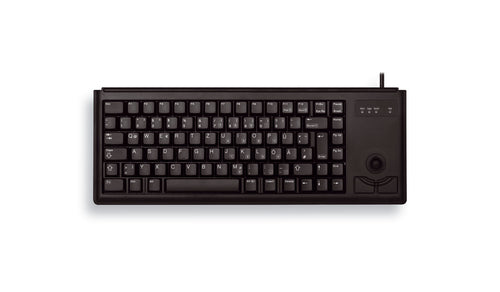 CHERRY G84-4400 – Tastatur, kabelgebunden (USB), UK-Layout (EN), mit Trackball, schwarz