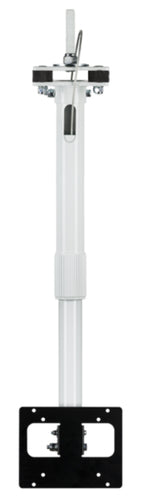 Zebra BR-000237-02 – Teleskop-Deckenhalterung, VESA 75×75–100×100 mm, 15,8 kg, für Zebra ATR7000, Schwarz