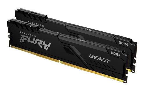 Kingston Technology Kingston FURY Beast – Arbeitsspeicher – 64 GB (2×32 GB), DDR4 3600 MT/s, CL18, 288-Pin DIMM, Schwarz
