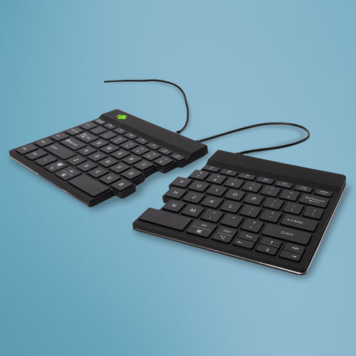 R-Go Tools Break – Tastatur, kabelgebunden, US-Layout (EN), ergonomisch, schwarz