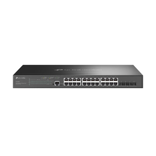 TP-Link SG3428MP – Managed L2+ Switch – 24× 1G, 4× SFP, PoE+, PoE-Budget 384 W, 19", 1U
