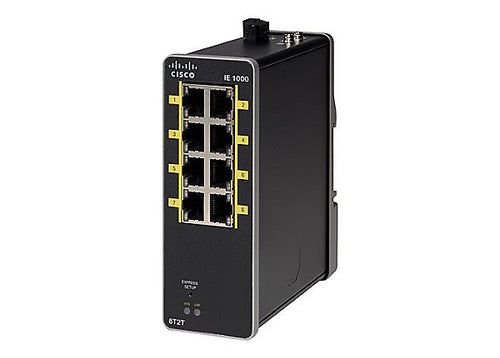 Cisco IE-1000-6T2T-LM – Managed Switch – 8×10/100, L2