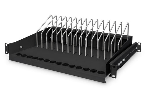 Digitus Rack-Regalboden – ausziehbar – 19" – 1U – 483 × 340 × 175 mm – 50 kg – für Tablets, Notebooks, Smartphones