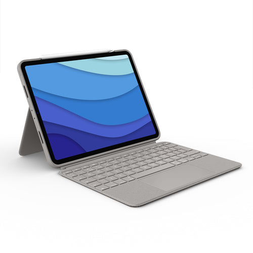 Logitech Combo Touch – iPad Pro 11", Trackpad, Sand