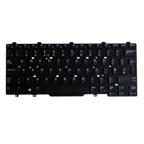 Origin Storage KB-JF8W7 – Notebook-Ersatztastatur – QWERTY (UK-INT) – beleuchtet – für Dell Latitude 7280