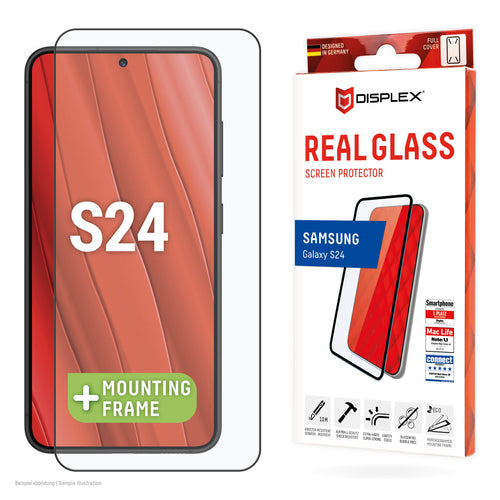 E.V.I. Displayschutz (Panzerglas), Full Cover – für Galaxy S24 – mit Applikator